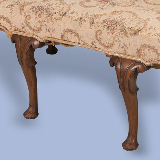 A Walnut Daybed In the Georgian Manner